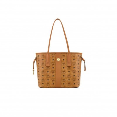 MCM SMALL REVERSIBLE LIZ SHOPPER IN VISETOS COGNAC MWPDSLR02CO001 (29*25*14cm)